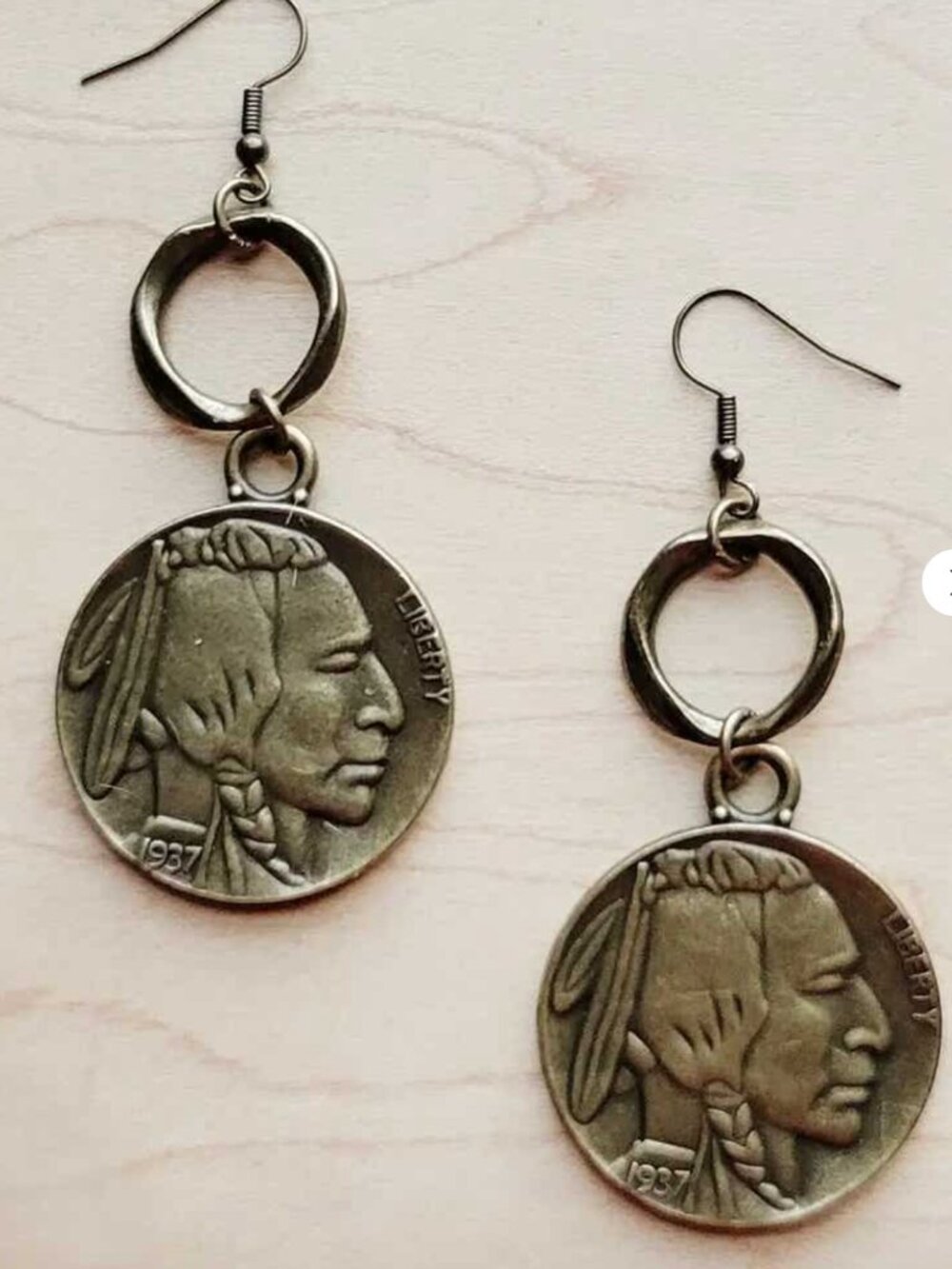 Buffalo Head Earrings